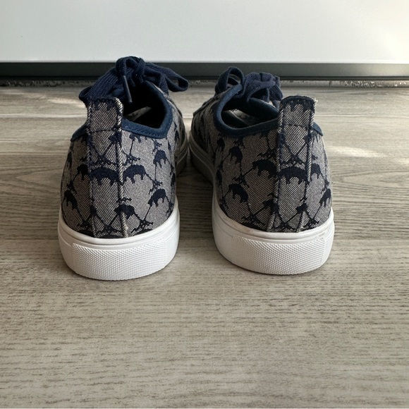 Brooks Brothers Navy Patterned Sneakers 6.5 - Picture 3 of 11